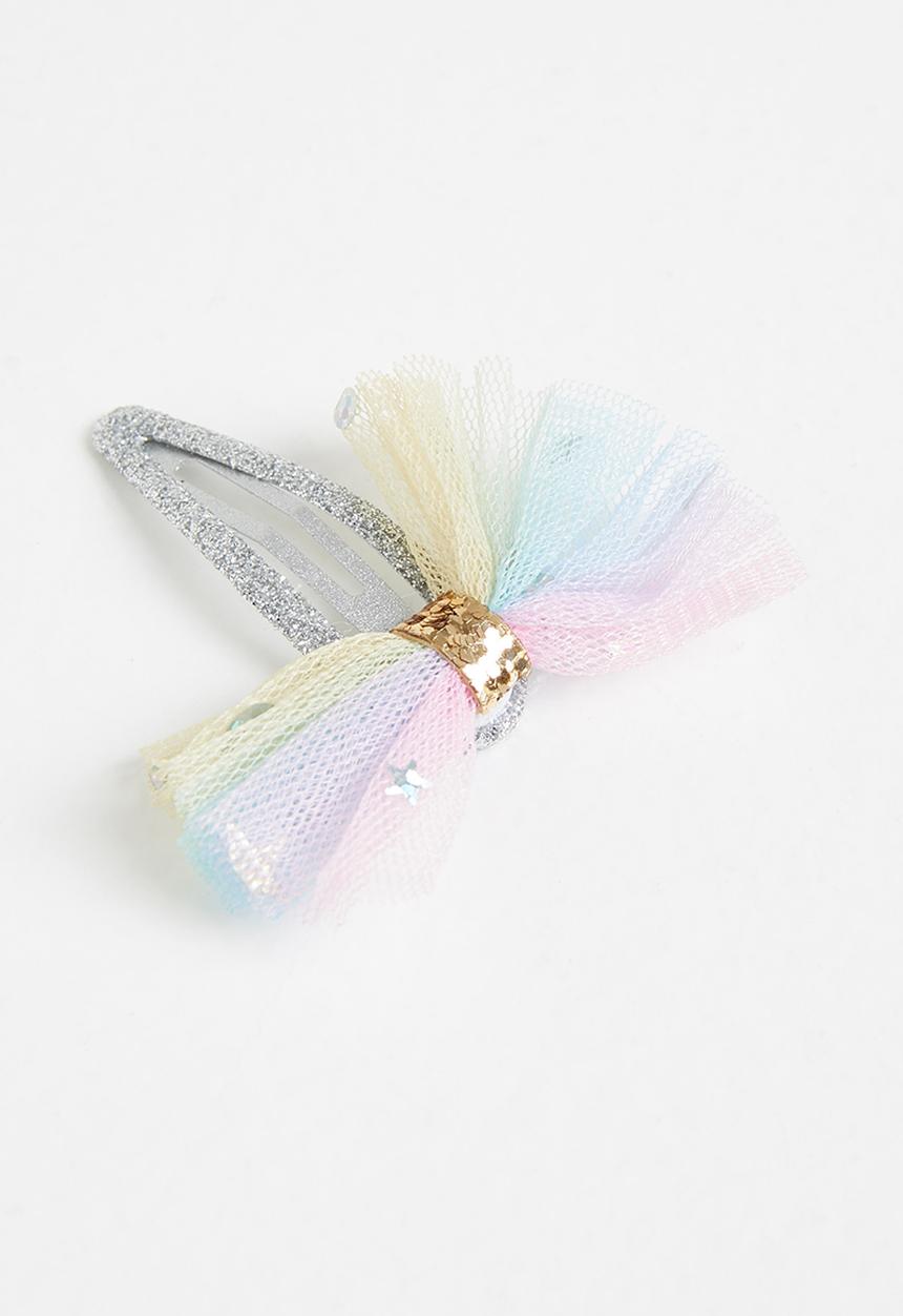 Pop Candy - Girls hair clips - pink & blue