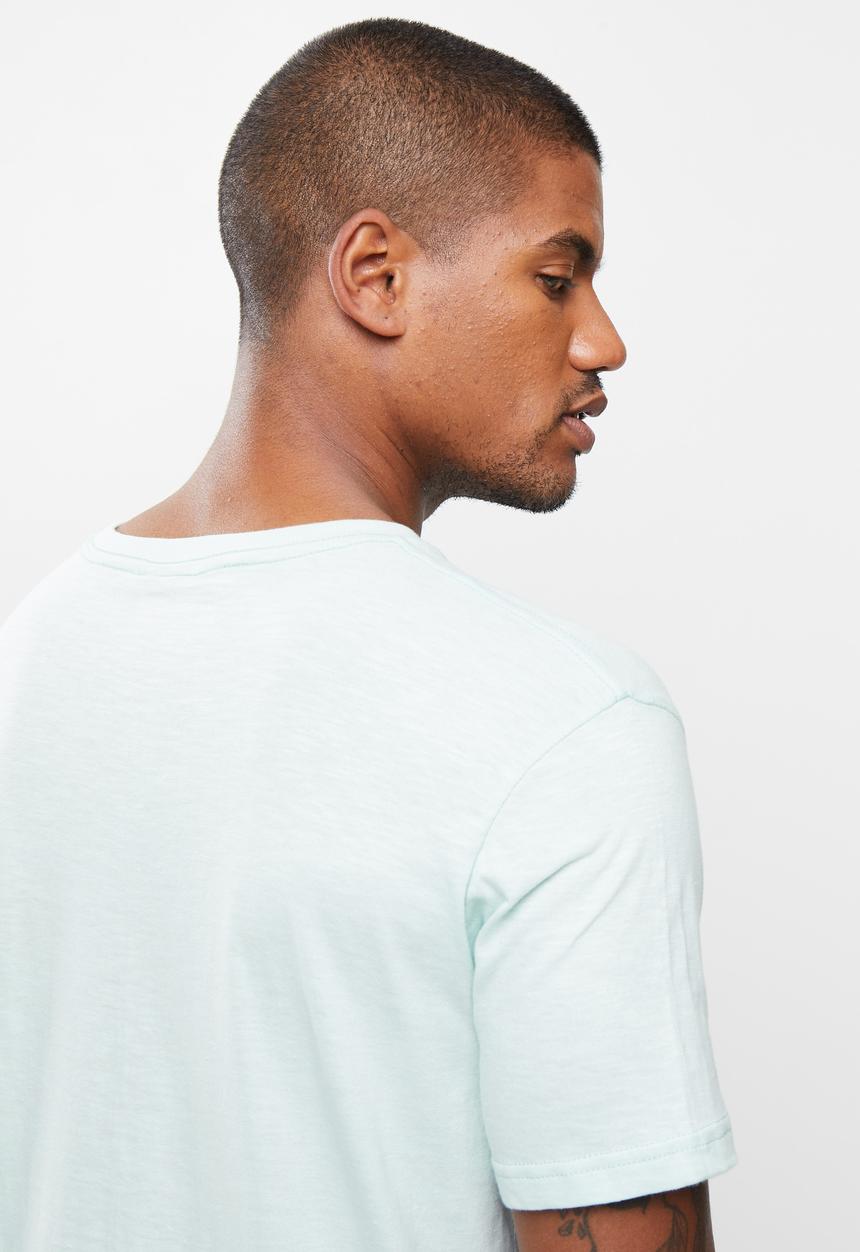 Holmes Bro's - Beach lion ss tee - sky slub