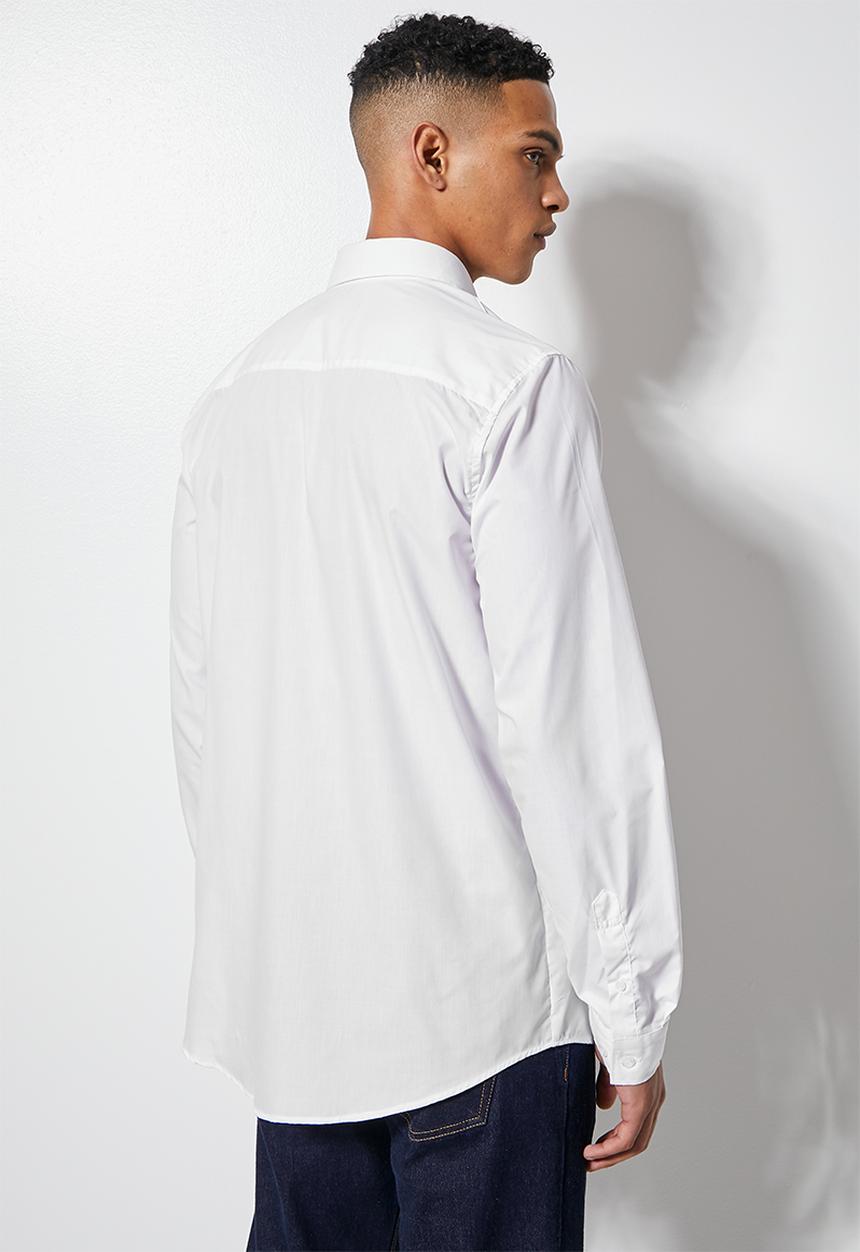 Superbalist - Easy care regular fit shirt - white