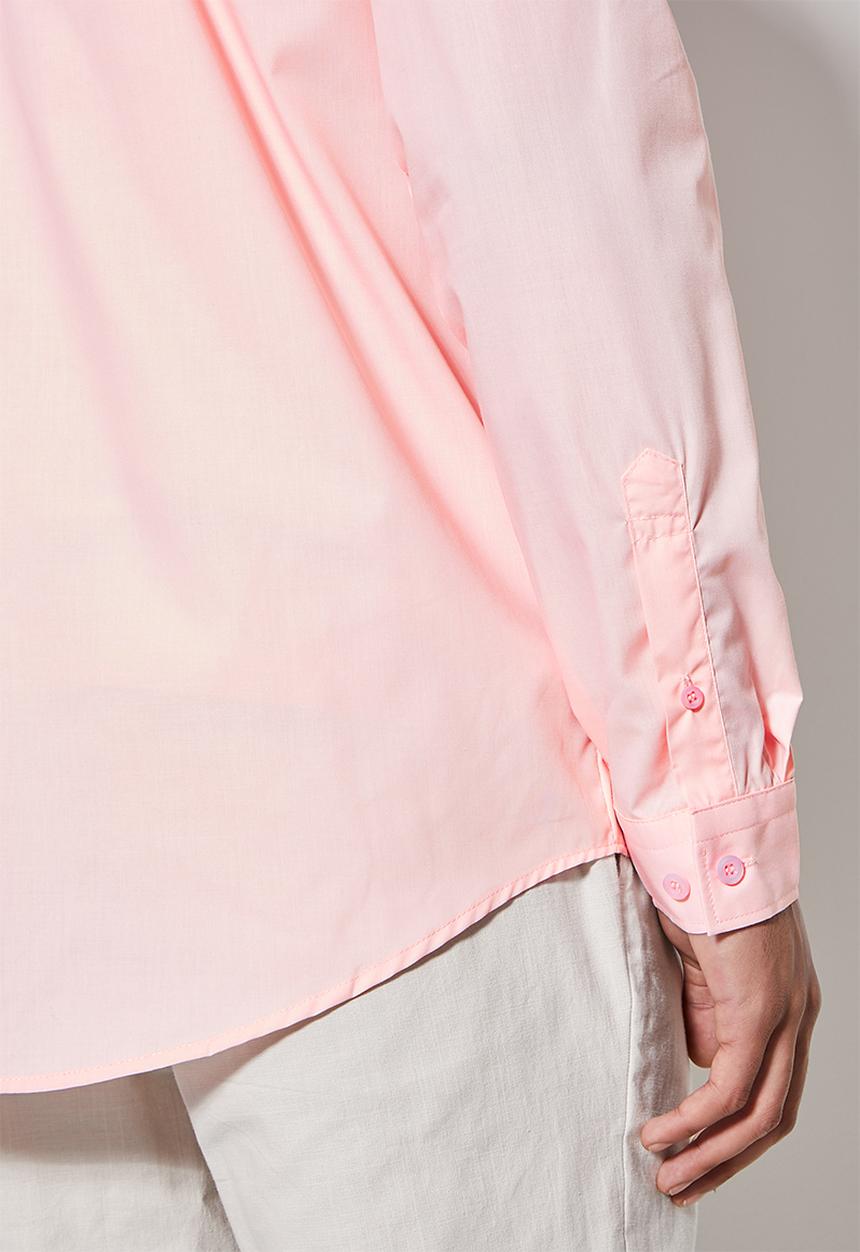 Superbalist - Easy care regular fit shirt - pink