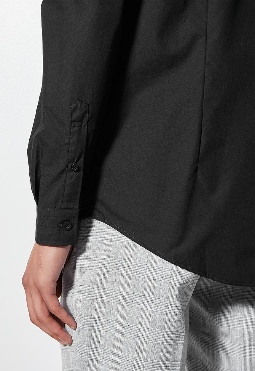 Superbalist - Easy care slim fit shirt - black
