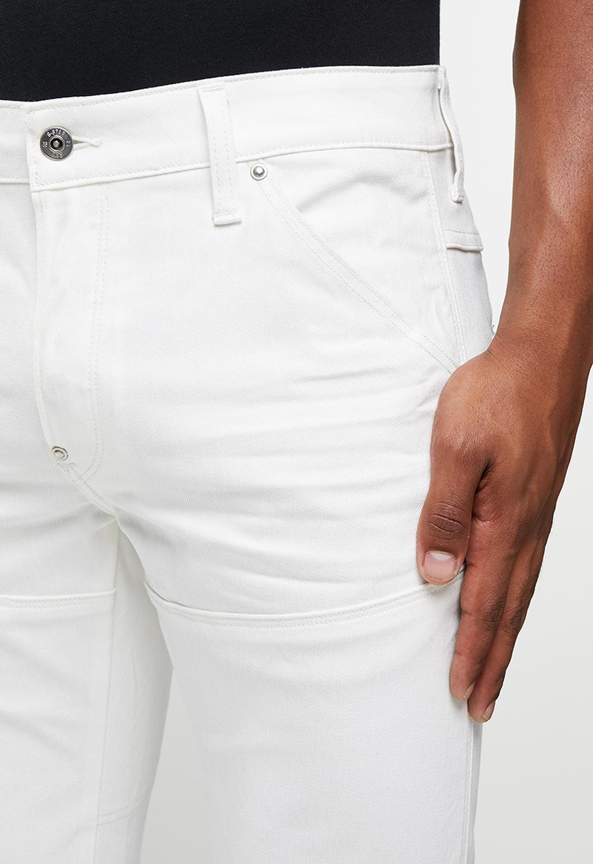 G-STAR - 5620 3d slim inza white stretch denim - 3d raw denim