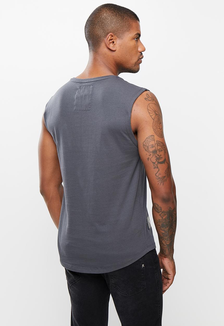 urban° - Urban printed vest - charcoal