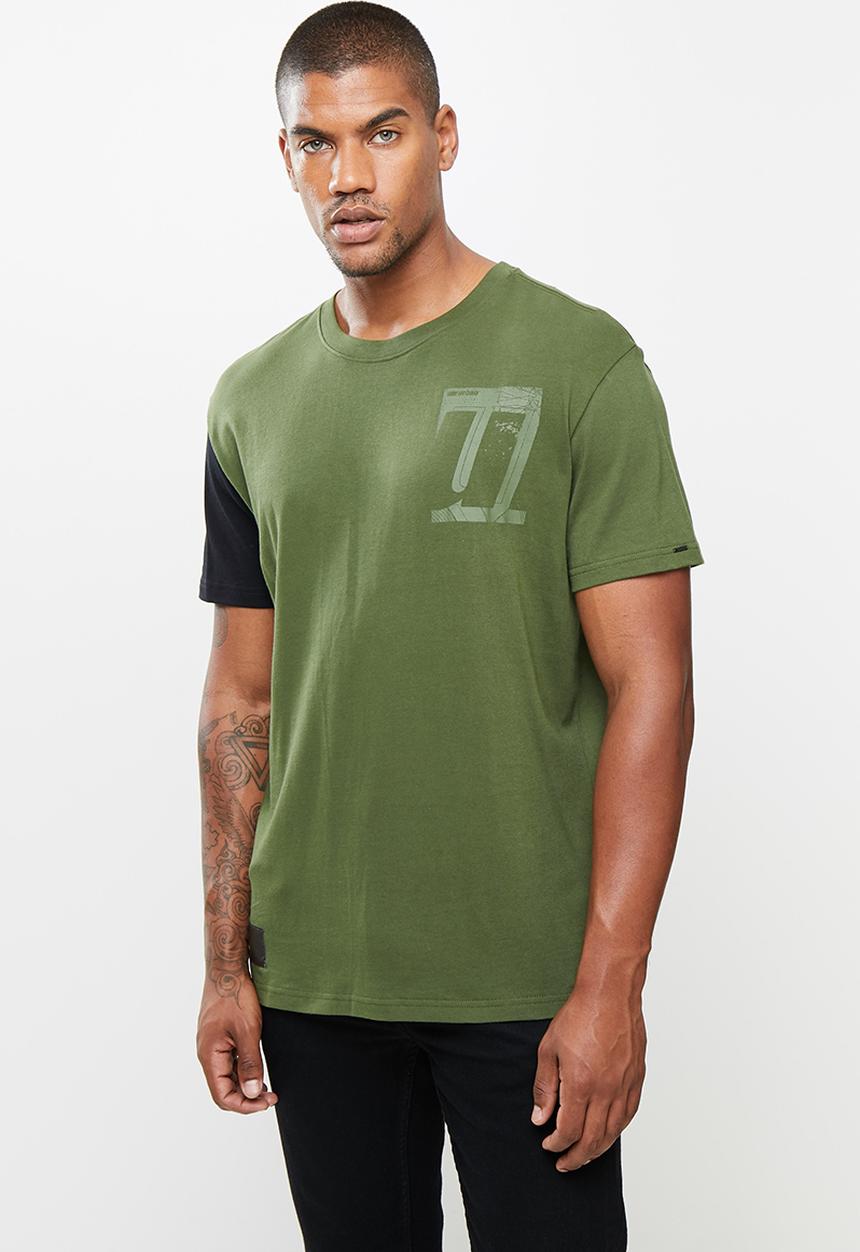 urban° - Urban utility short sleeve tee - olive