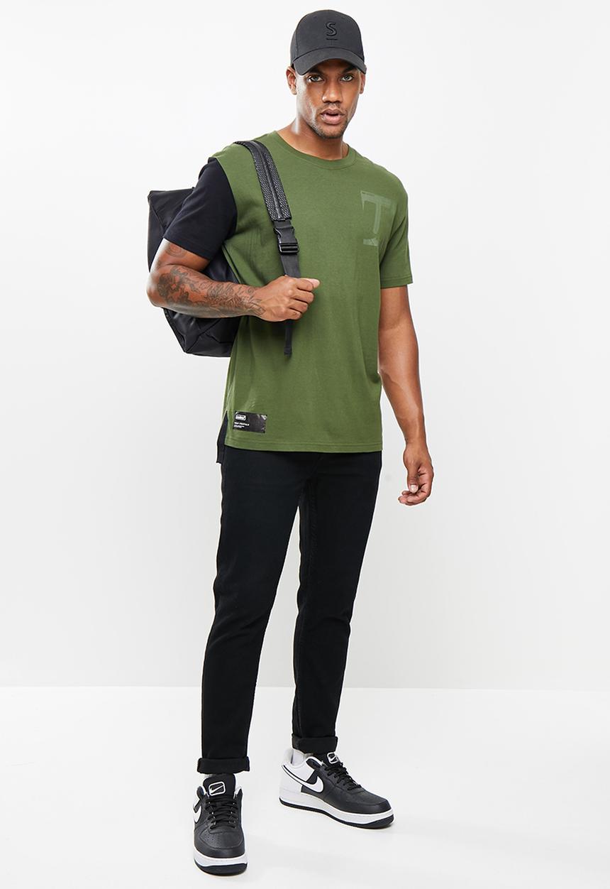 urban° - Urban utility short sleeve tee - olive
