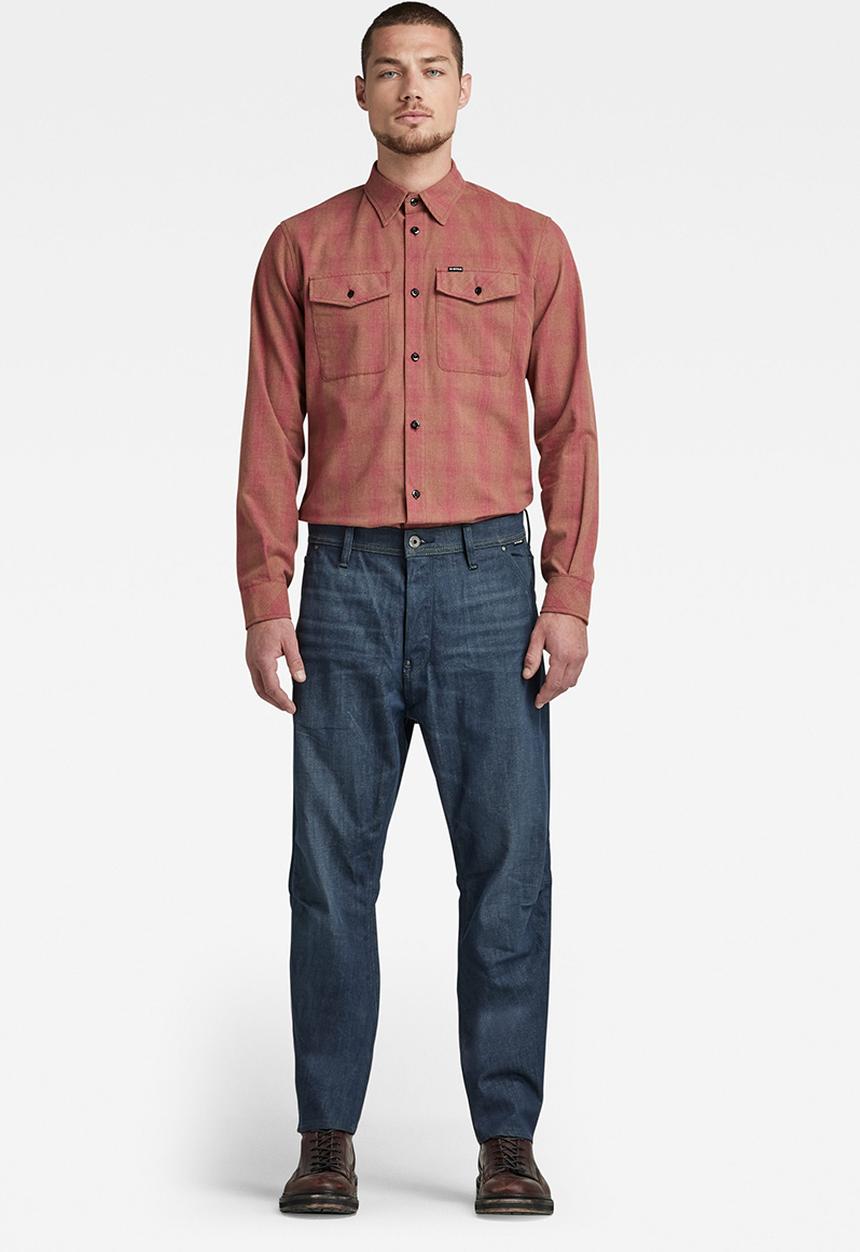 G-STAR - Grip 3d relaxed tapered - worn in leaden