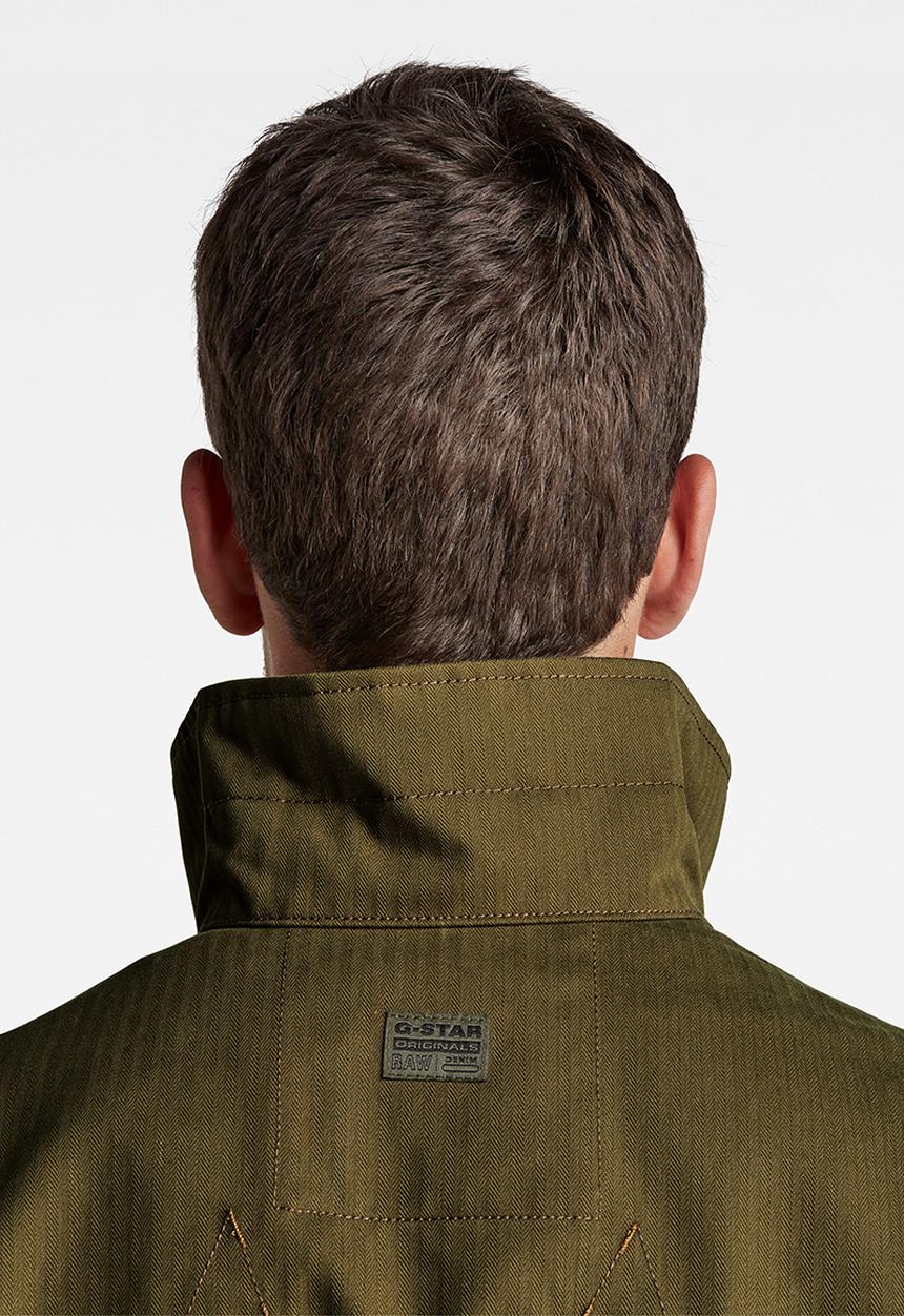 G-STAR - Zip track overshirt - dark olive