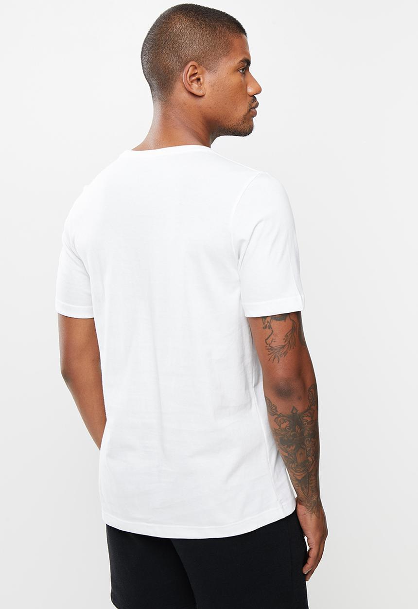PUMA - Ess+ embroidery logo tee m - white