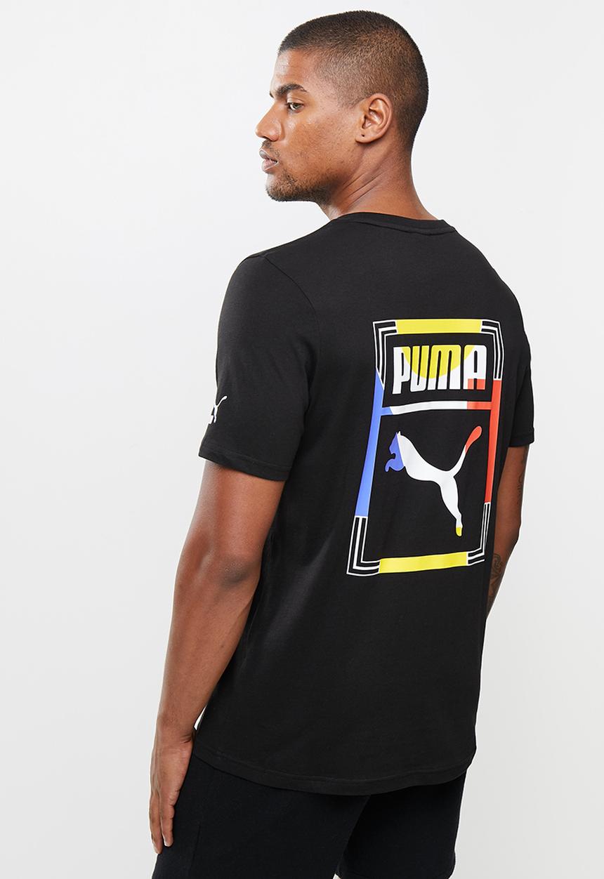 PUMA - Graphic tee box logo logo play - puma black-1