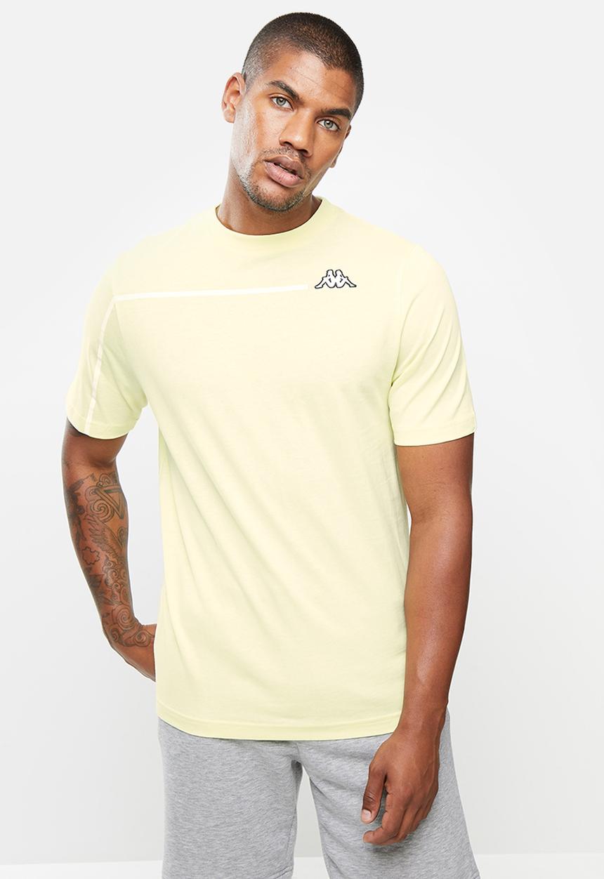 KAPPA - Logo curtis t-shirt - light yellow