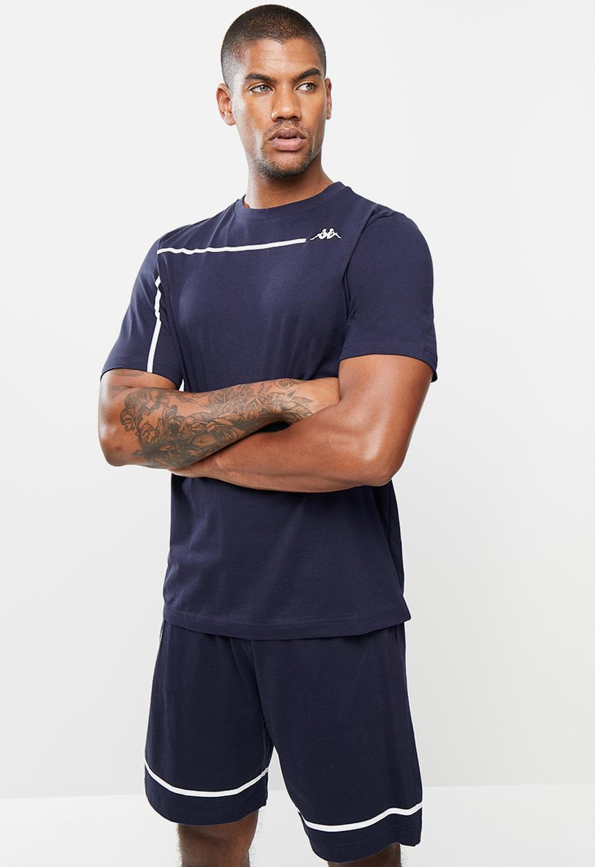 KAPPA - Logo curtis t-shirt - navy