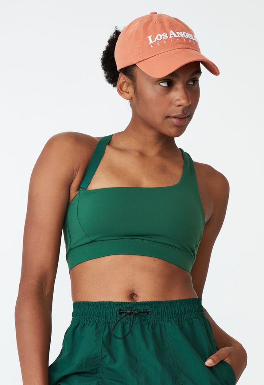 Cotton On - Smoothing one shoulder crop - verdant green