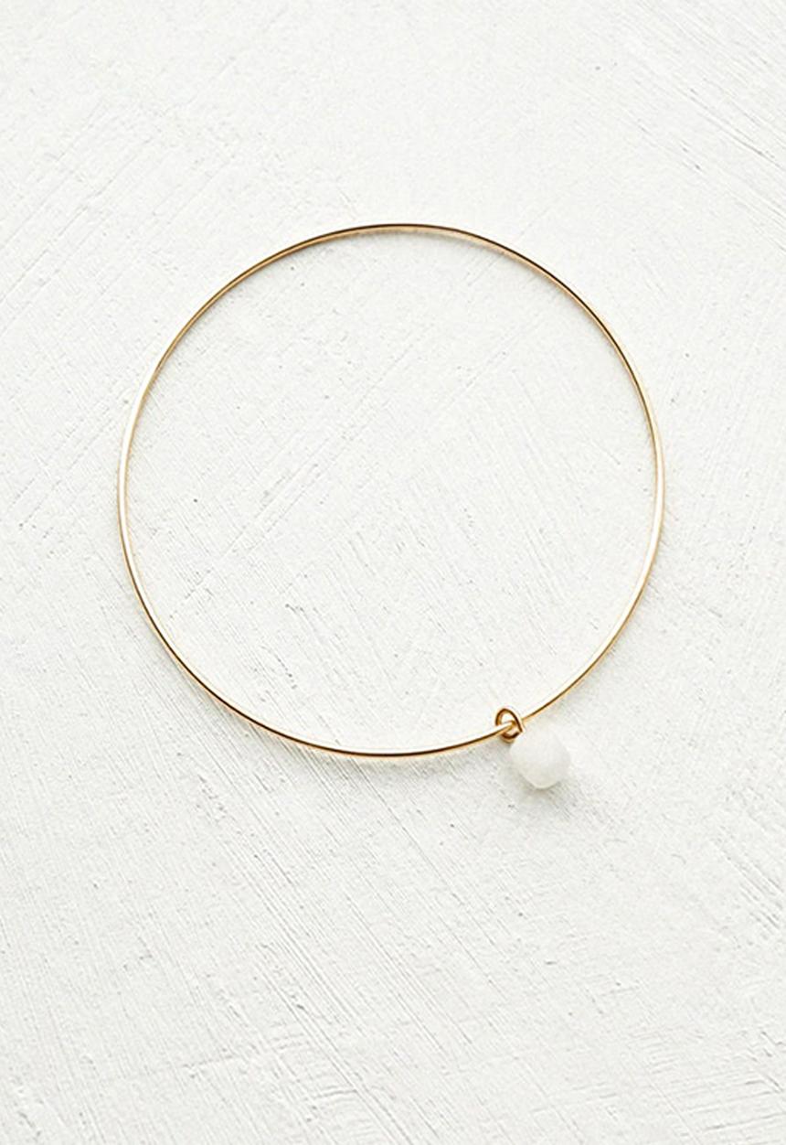 MANGO - Beaded gemstones bracelet - gold