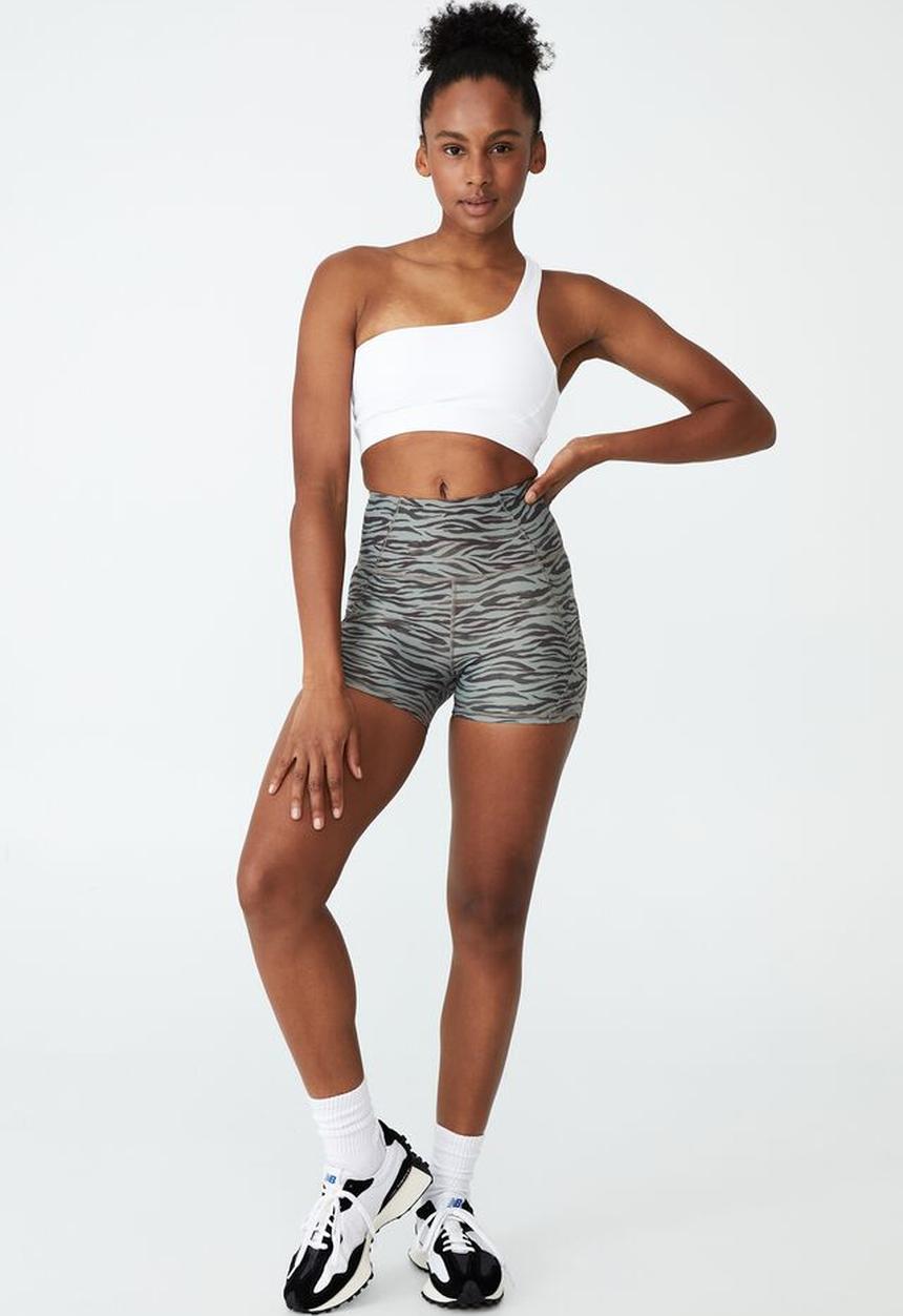 Cotton On - Smoothing one shoulder crop - white