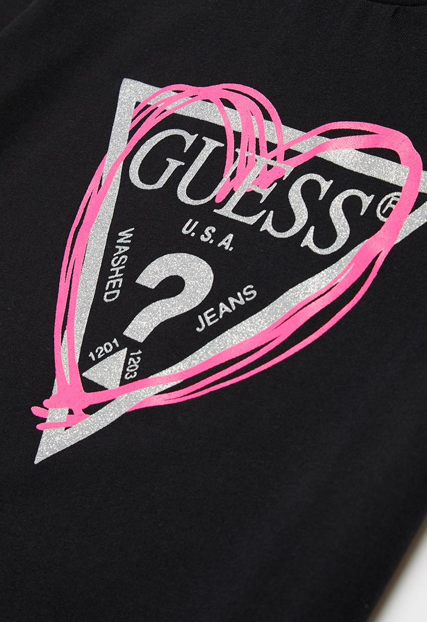 GUESS - Girls heart tee - black