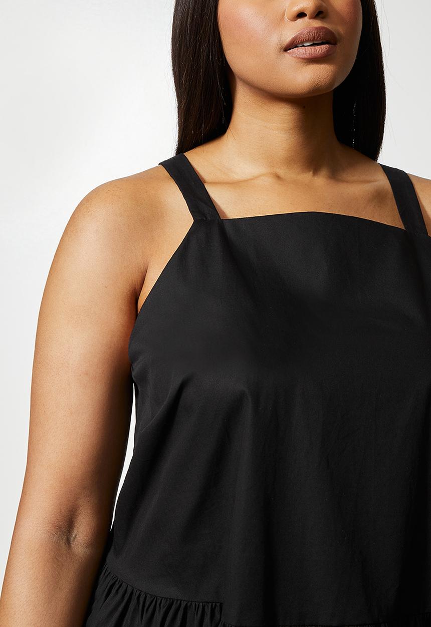 Superbalist - Pinafore midi dress - black