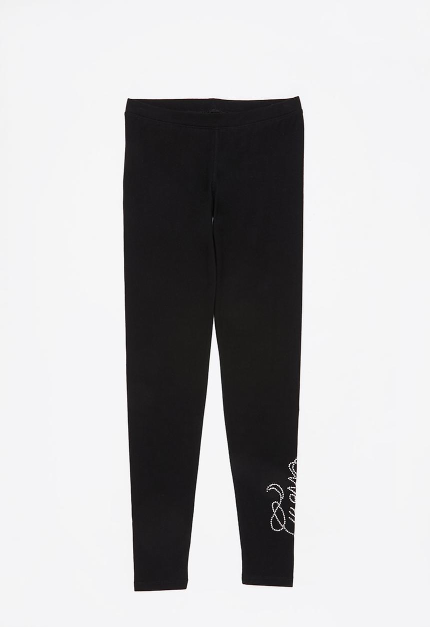 GUESS - Girls iron on stud legging - black