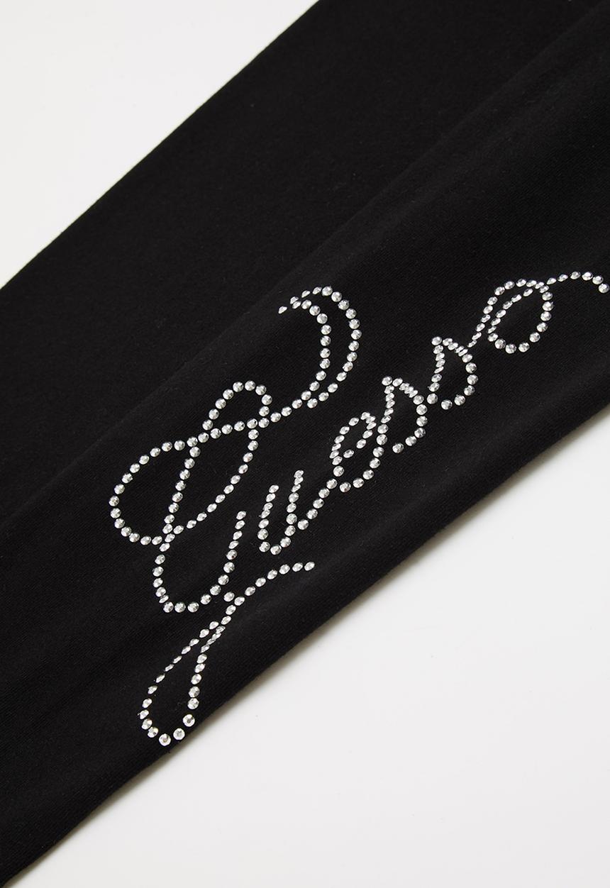 GUESS - Girls iron on stud legging - black
