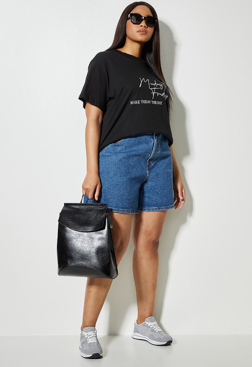 Superbalist - Monday to friday tee - black