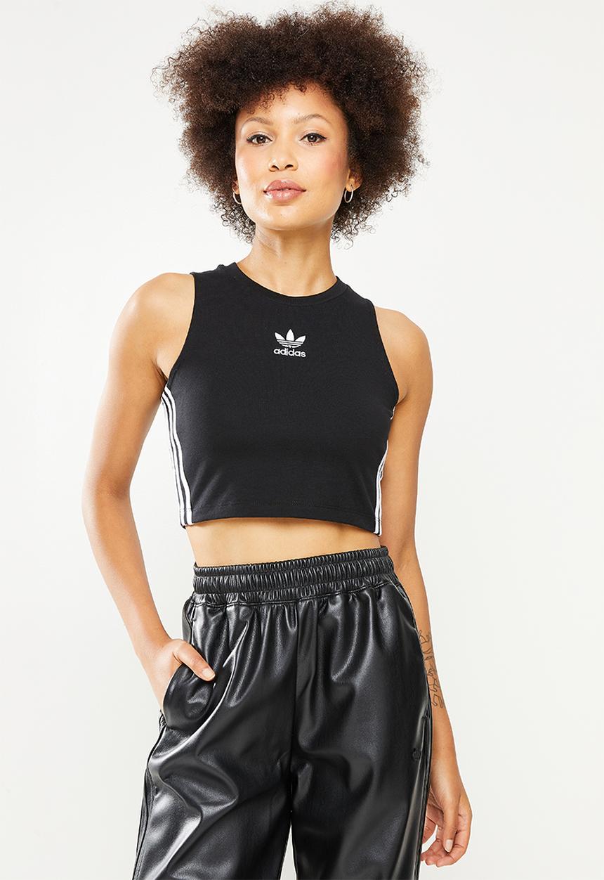 adidas Originals - Crop tank top - black