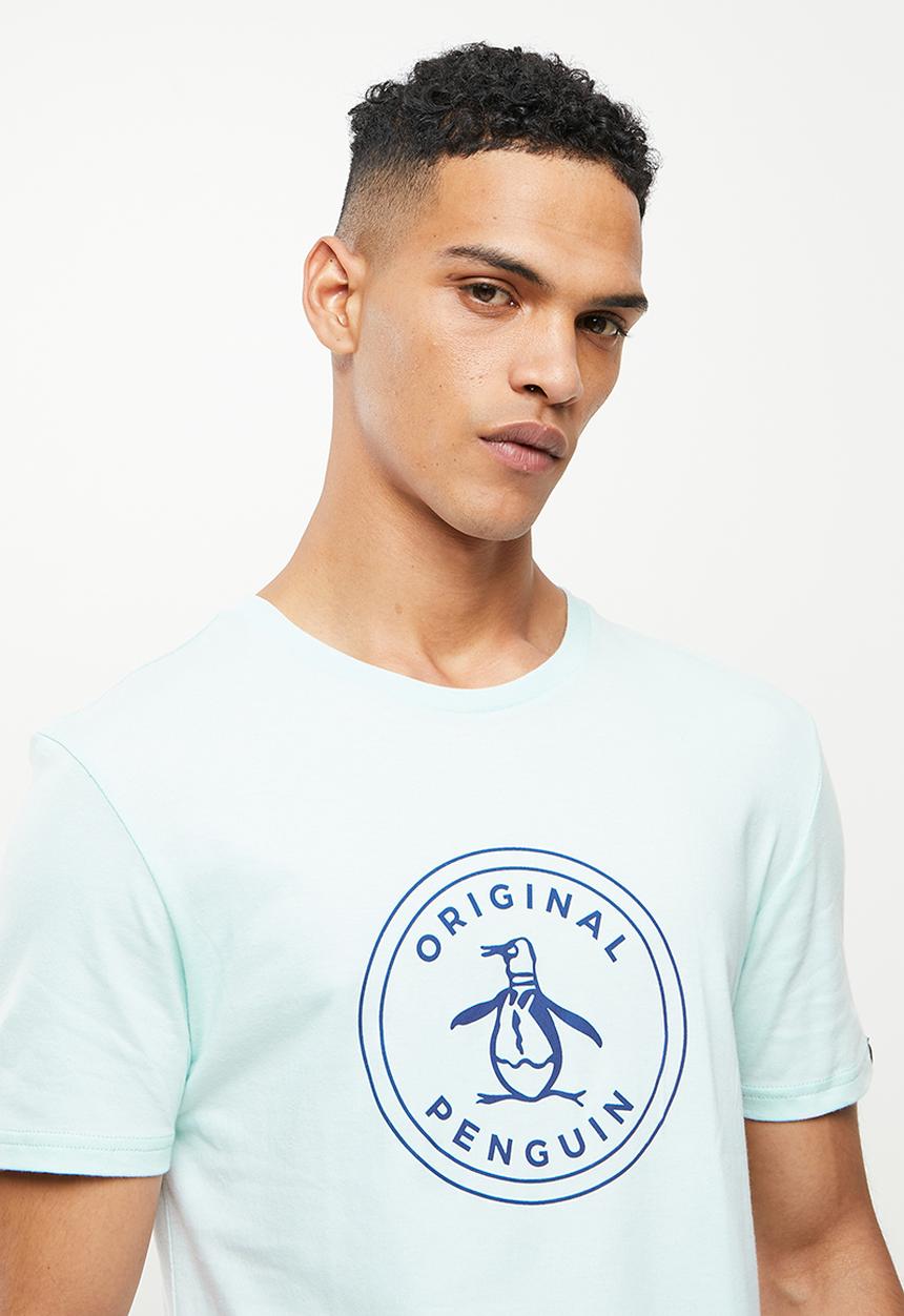 Original Penguin - Logo stamp tee - ballad blue