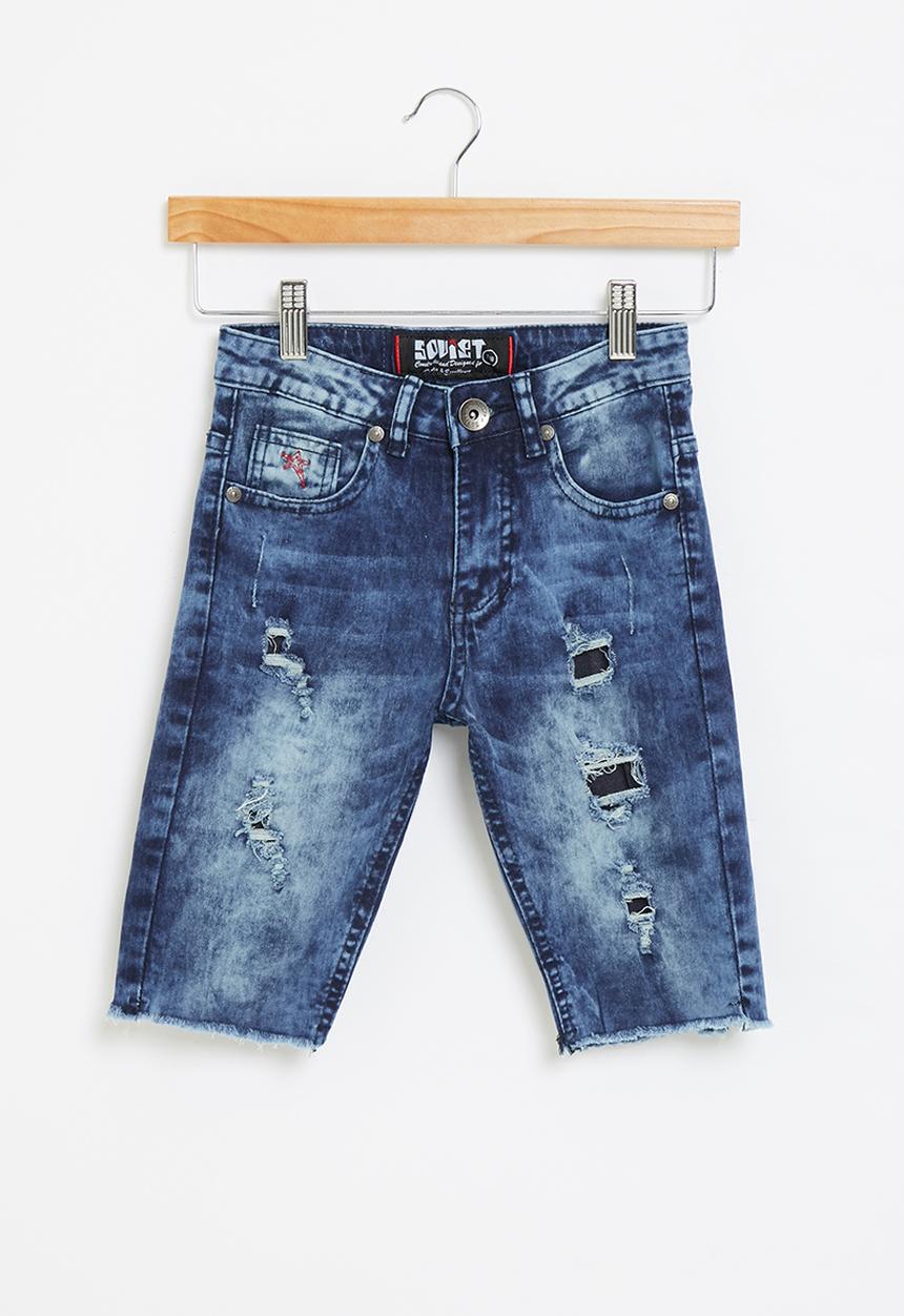 SOVIET - B legacy boys denim short - indigo