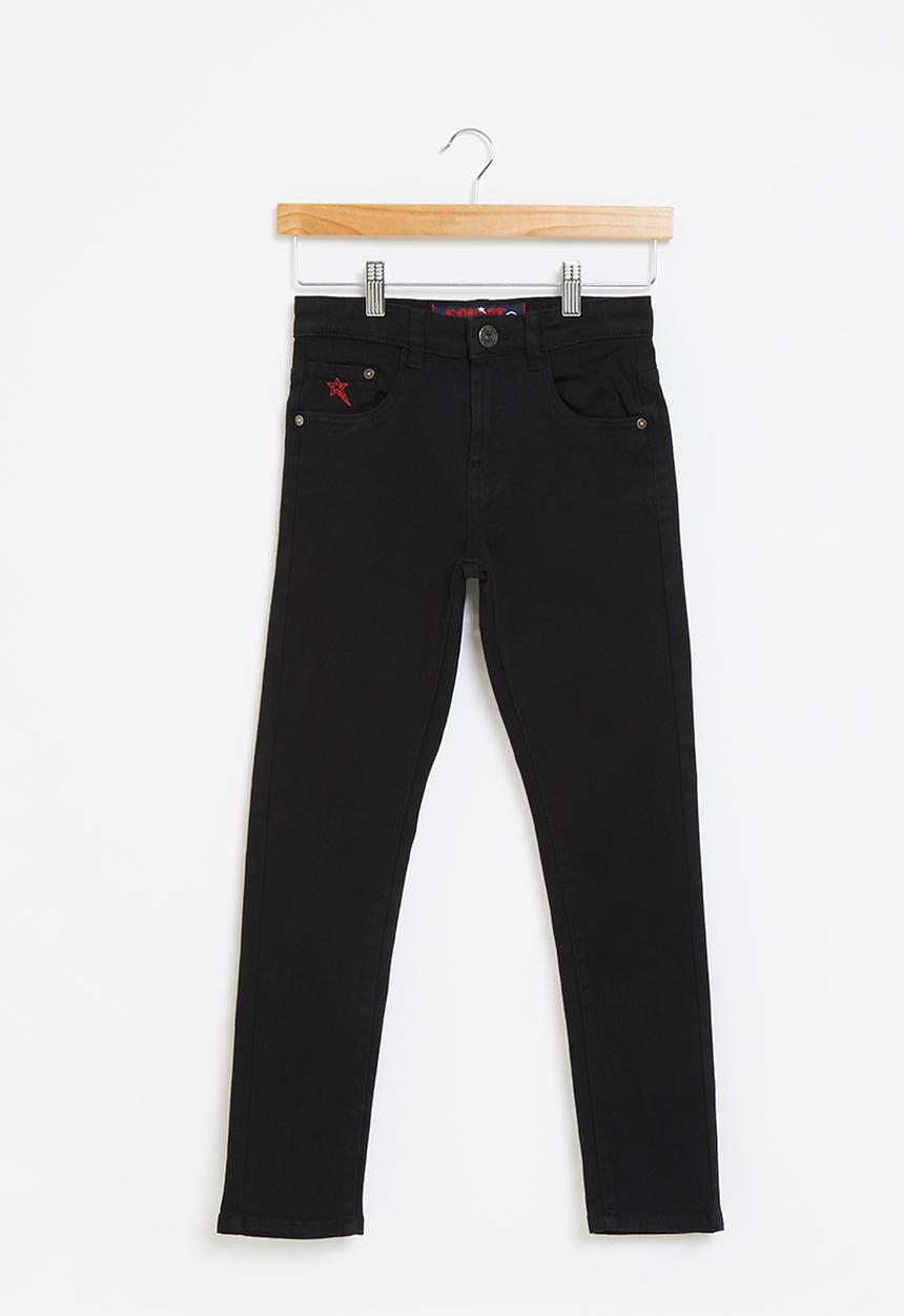 SOVIET - B strikers  boys skinny denim  - black