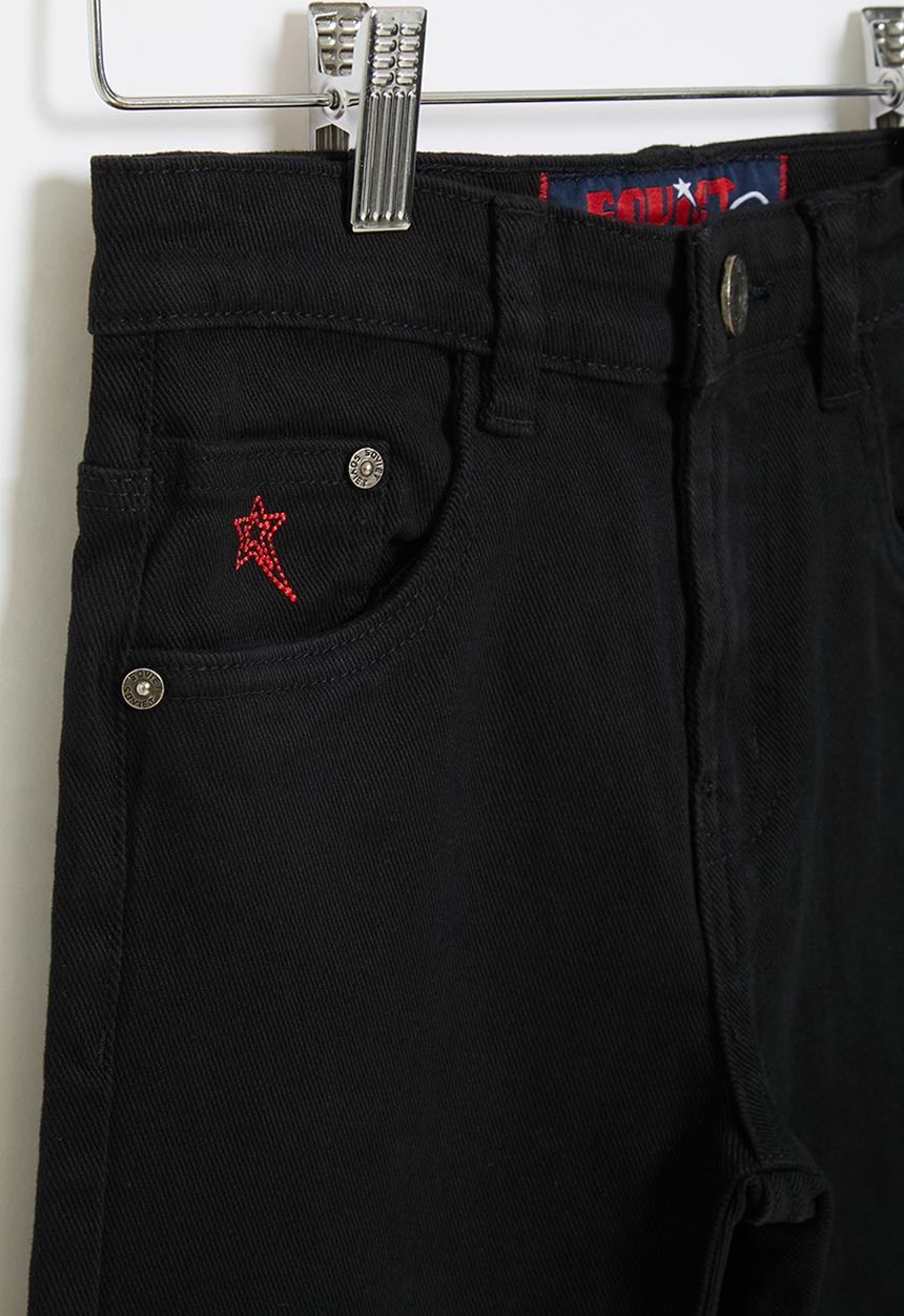 SOVIET - B strikers  boys skinny denim  - black