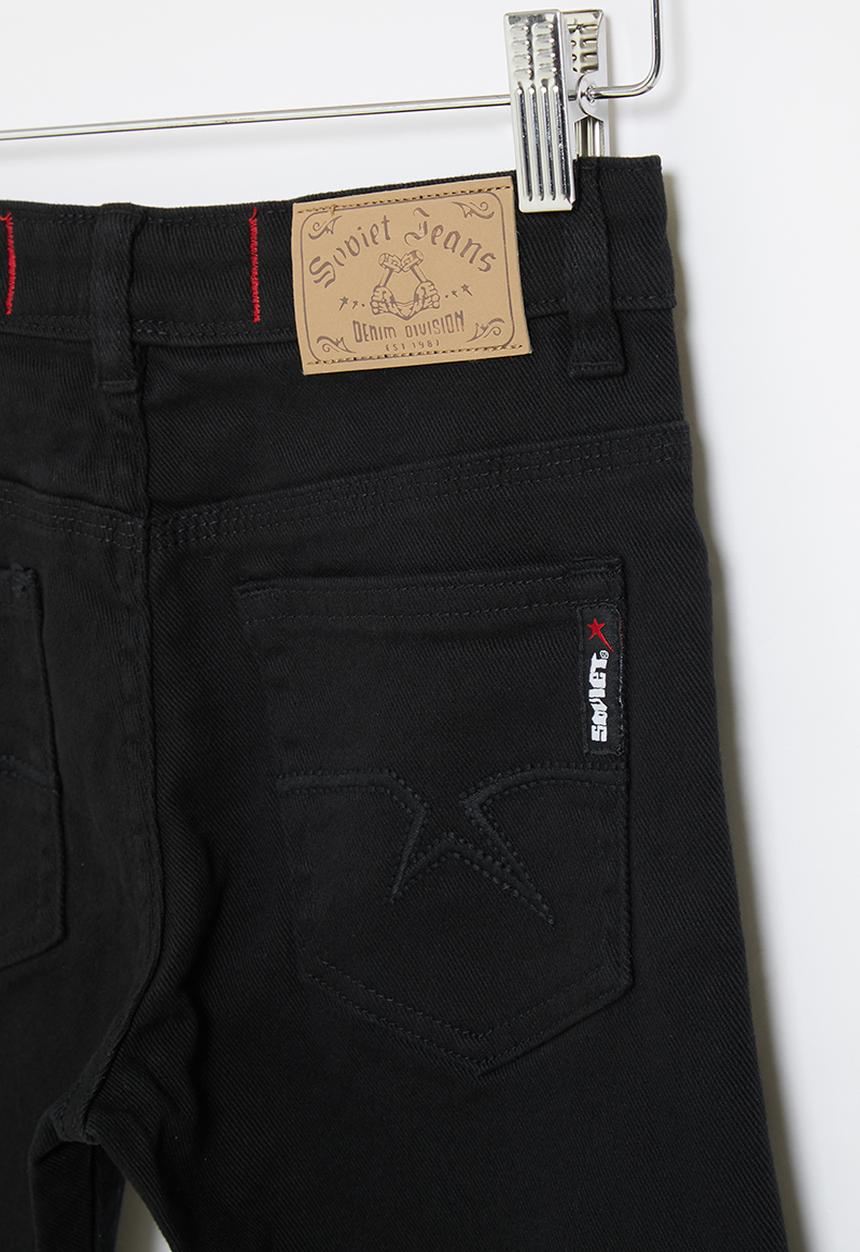 SOVIET - B strikers  boys skinny denim  - black