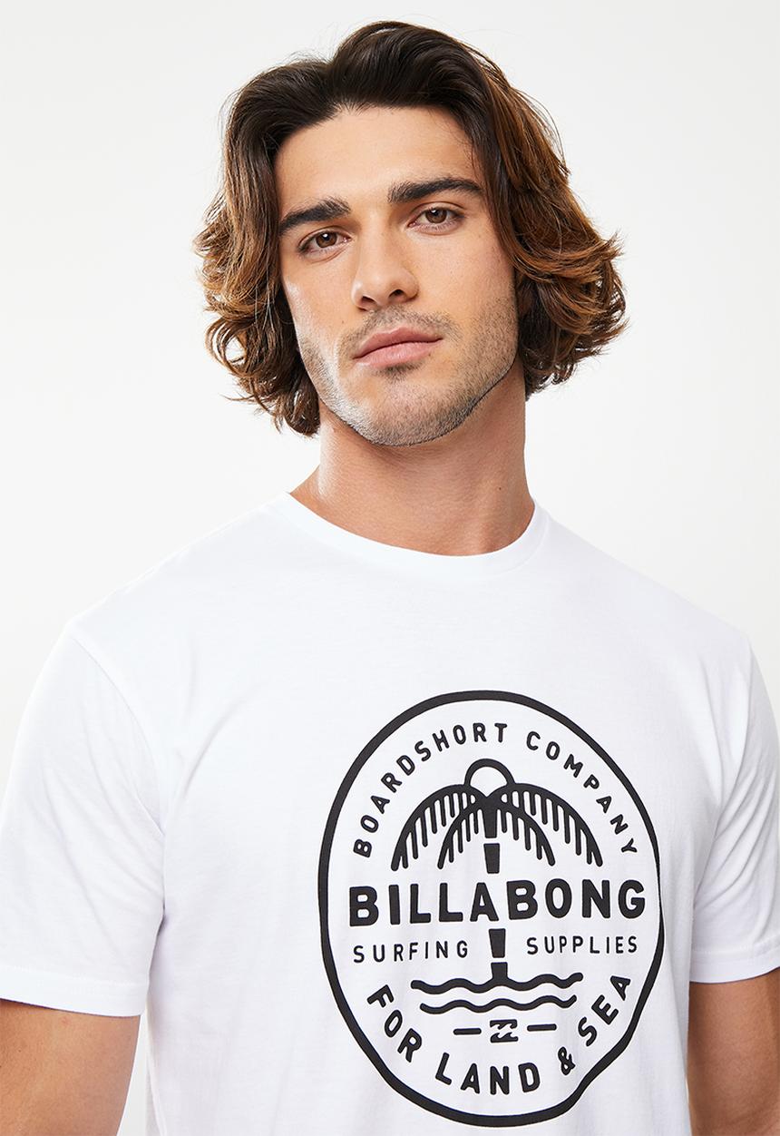 Billabong  - Land and sea short sleeve tee - white