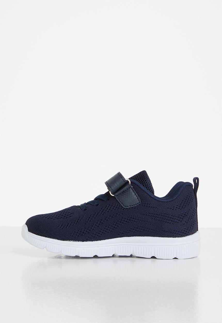 Pop Candy - Boys sneaker with velcro strap - navy