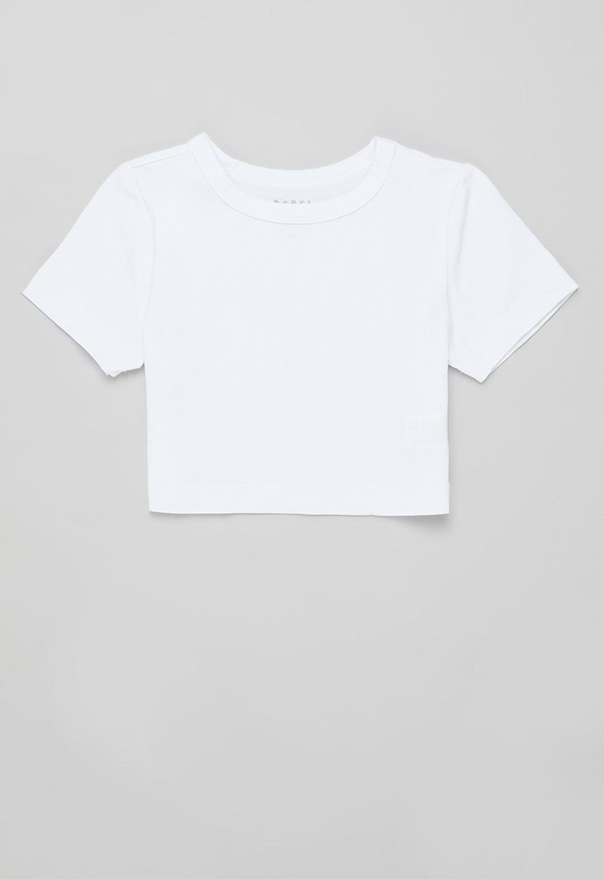 Rebel Republic - Older girls 2 pack fitted crop tee - pink & white