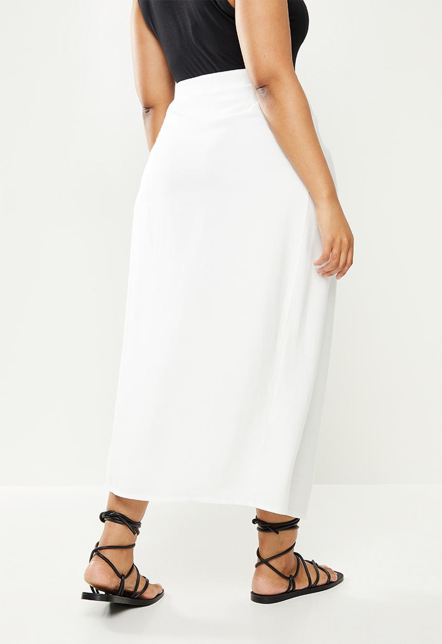 Me&B - Plus wrap skirt - milk