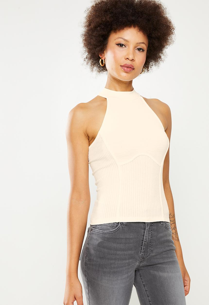 GUESS - Cotton modal top - ocean salt