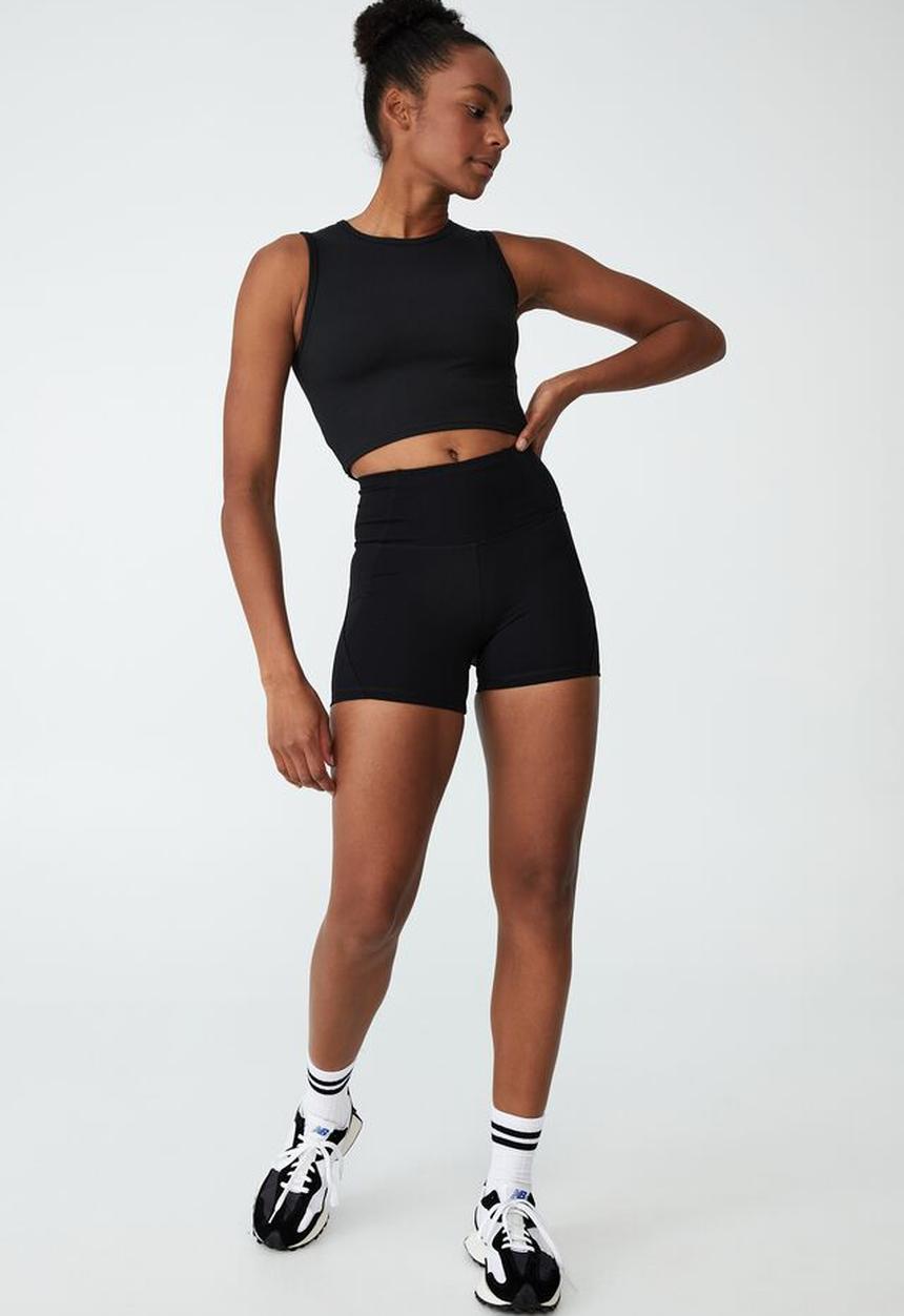 Cotton On - Smoothing shortie short - black