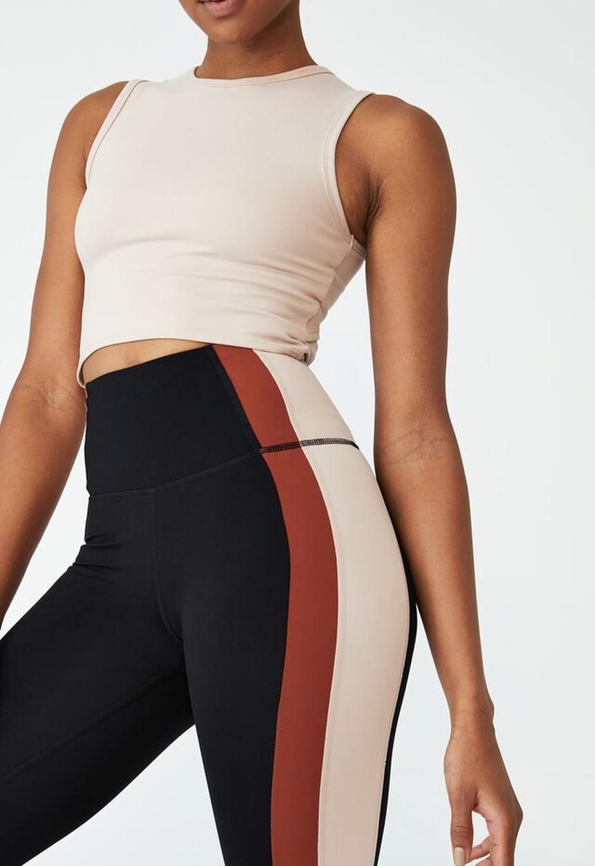 Cotton On - Smoothing side panel full length tight - black