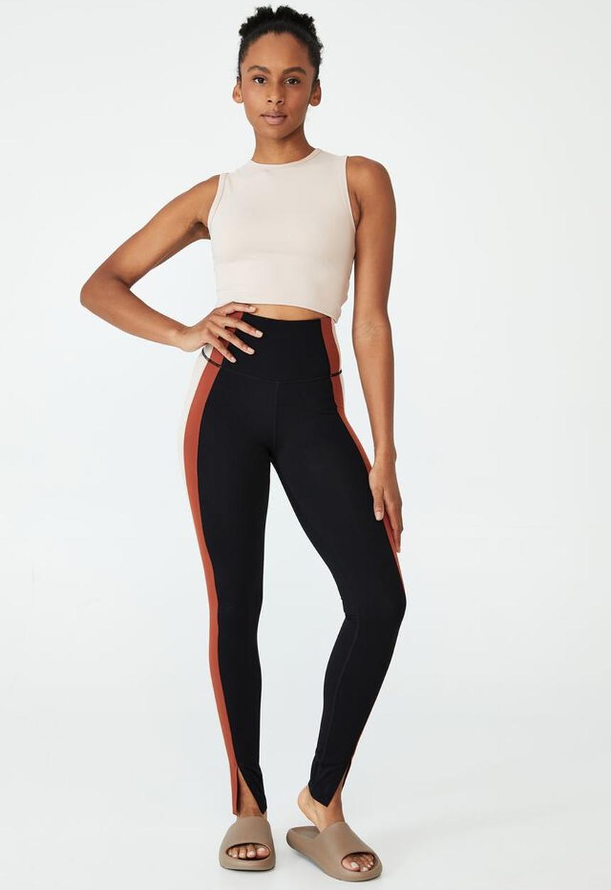 Cotton On - Smoothing side panel full length tight - black