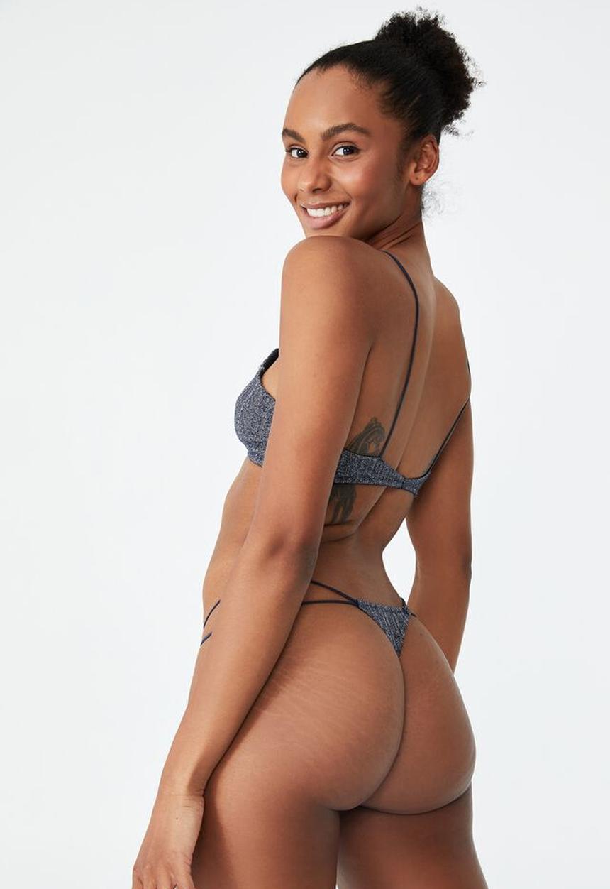 Cotton On - Mariah sparkle tanga g string brief - midnight sparkle