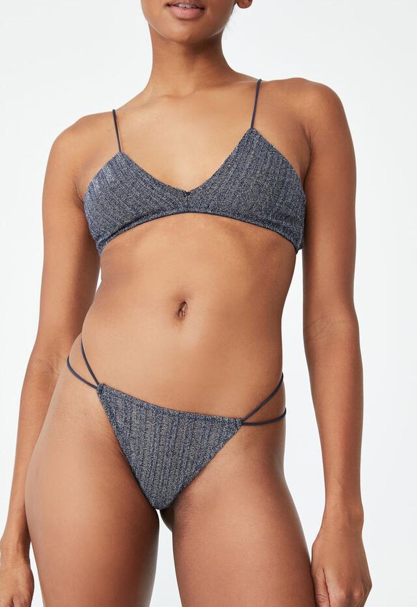 Cotton On - Mariah sparkle tanga g string brief - midnight sparkle