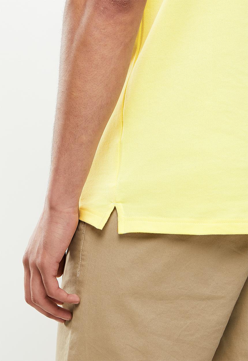urban° - Urban pastel short sleeve golfer - yellow