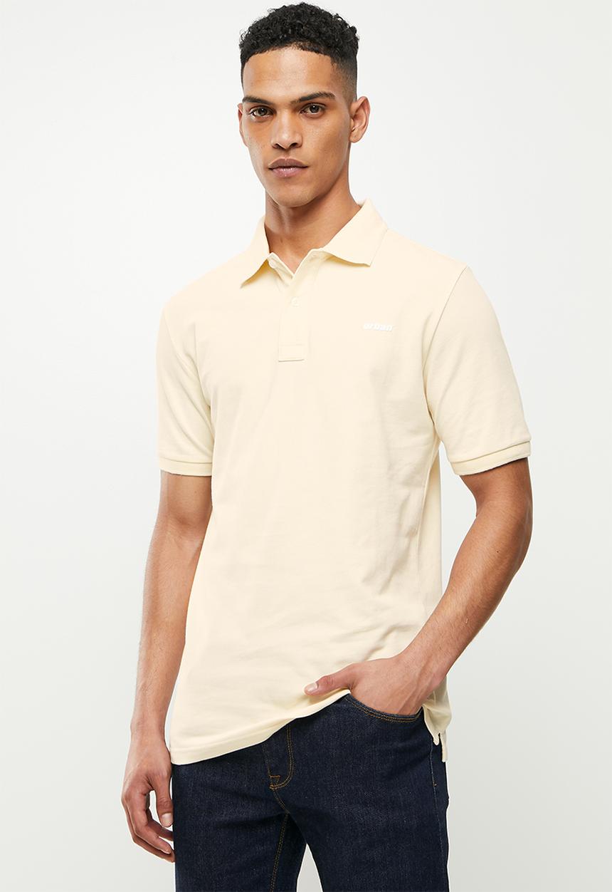 urban° - Urban pastel short sleeve golfer - stone