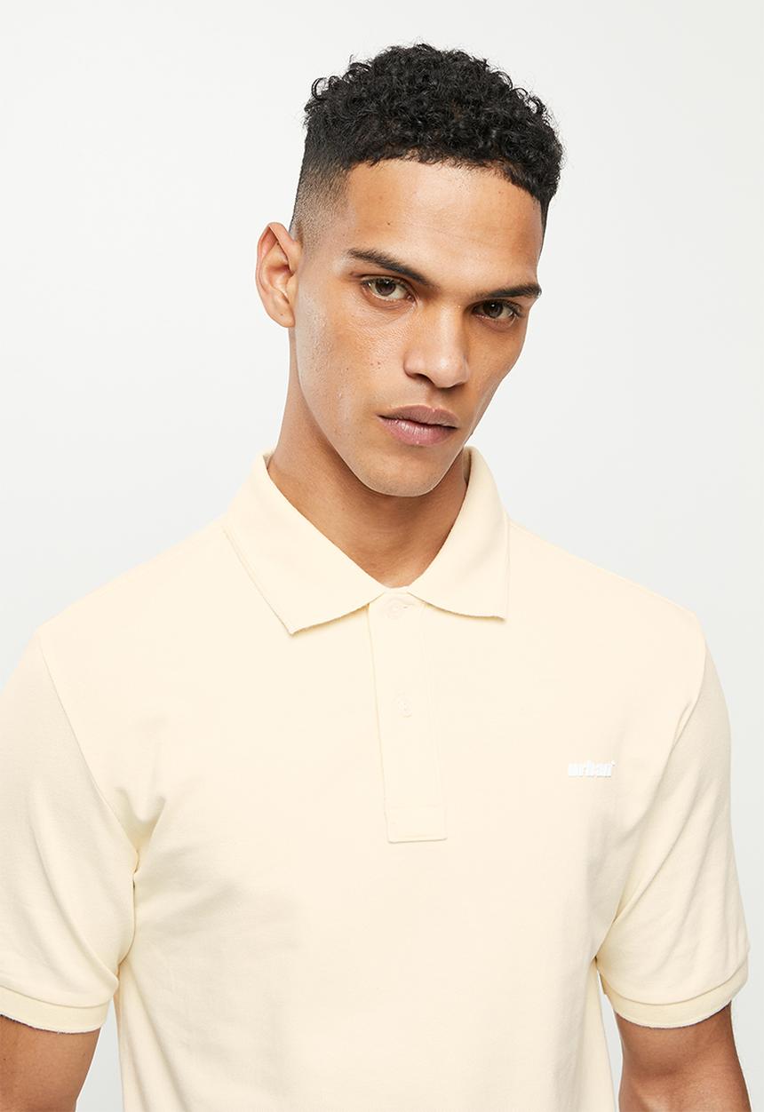 urban° - Urban pastel short sleeve golfer - stone