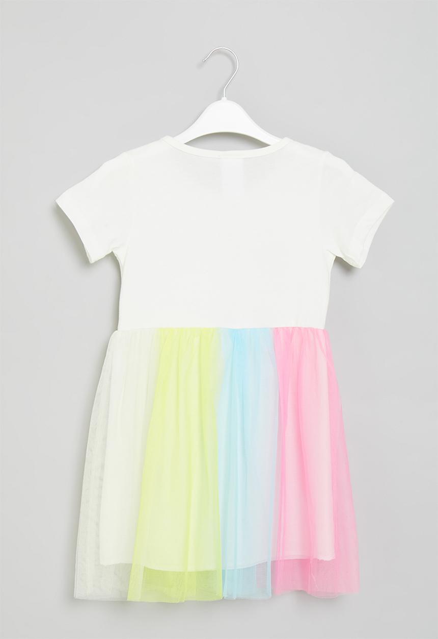 Pop Candy - Girls mesh printed dress - multi 