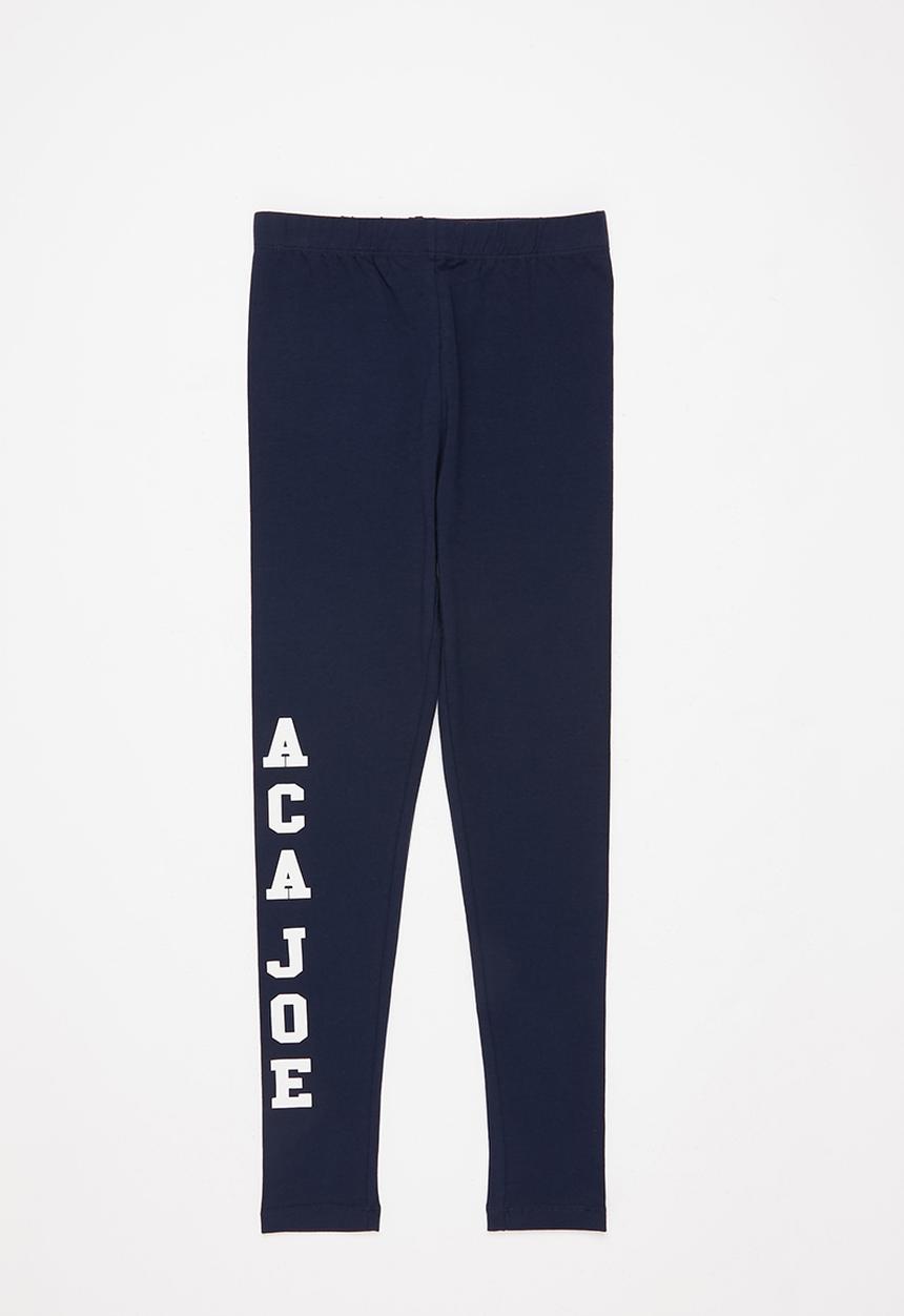 Aca Joe - Girls aca joe printed leggings - navy