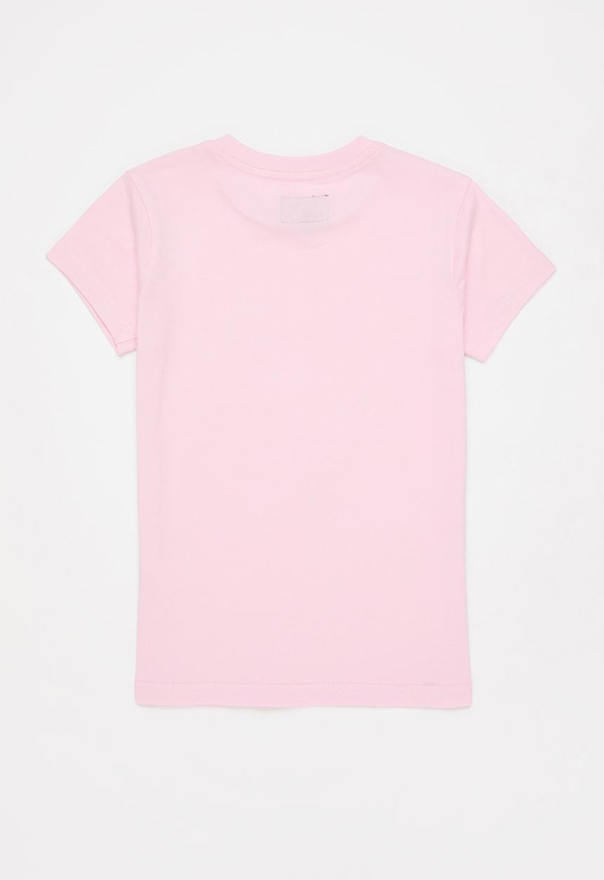 Aca Joe - Girls aca joe flock print t-shirt - light pink