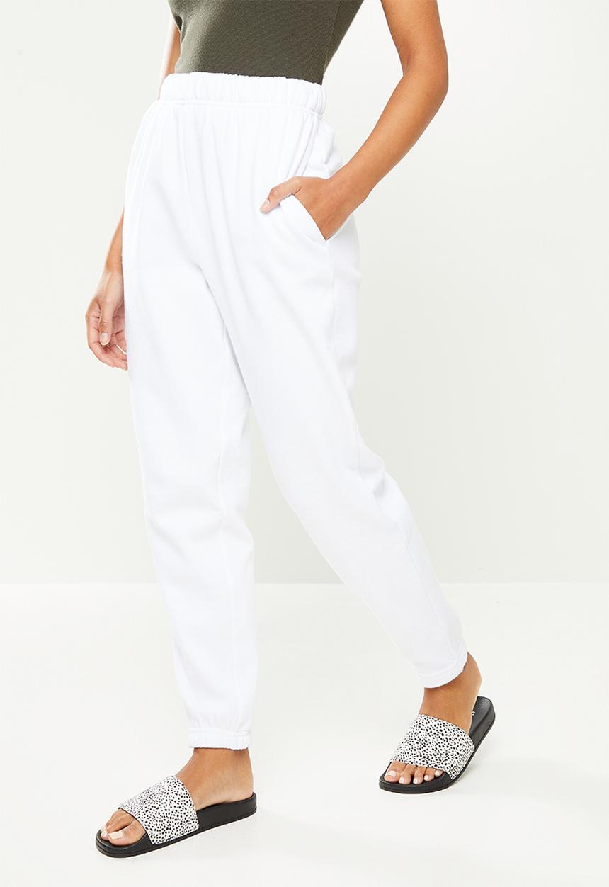 Cotton On - Petite classic track pant - white