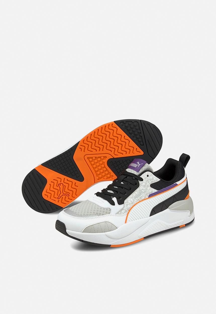 PUMA - X-ray² square scary - puma black-puma white-gray violet-vibrant orange