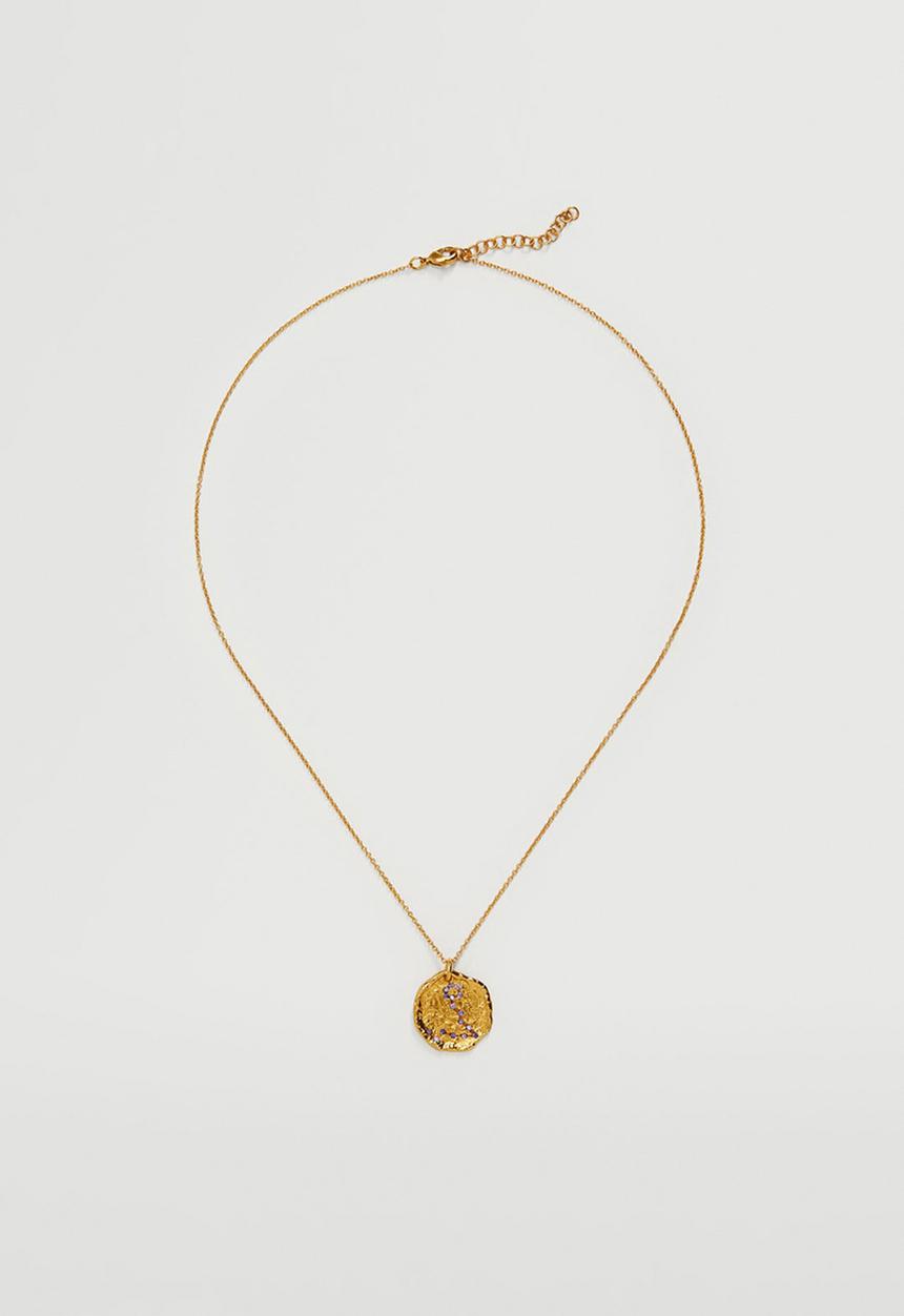 MANGO - Pisces horoscope necklace - gold