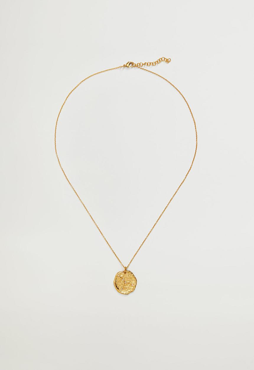 MANGO - Cancer horoscope necklace - gold
