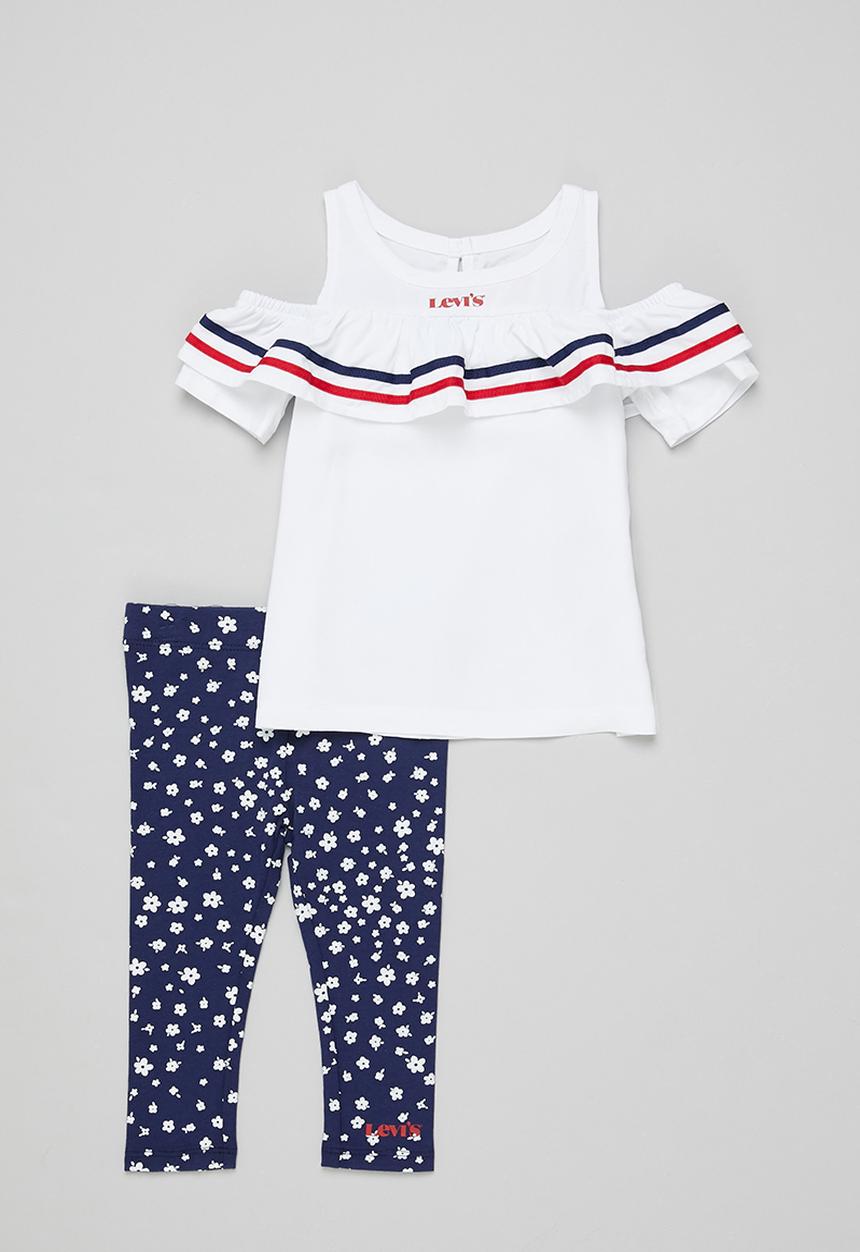 Levi’s® - Levi's lvg ss tee with legging - white